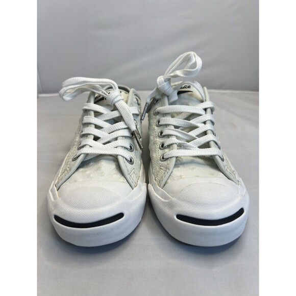 CONVERSE JACK PURCELL Men’s Size 5 Women’s Size 6.5 Sneakers White Leather Ox main image 3